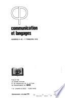 Communication et langages