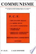 communisme 51/52, dossier pcf : implantation, identite, structures