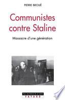 Communistes contre Staline