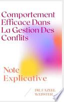 Comportement Efficace Dans La Gestion Des Conflits