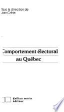 Comportement électoral au Québec