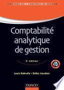 Comptabilité analytique de gestion - 6ème édition