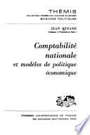 Comptabilité nationale et modèles de politique économique