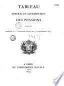 Compte pour l'année 1831, de l'emploi des crédits affectés a l'inscription des pensions militaires au trésor public