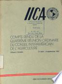 Compte Rendu de la Quatrieme Reunion Ordinaire du Conseil Interamerican de l'Agriculture