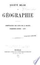Compte-rendu des actes de la société