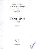 Compte Rendu Des Debats Tome Iii