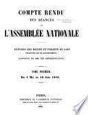 Compte rendu des séances de l'Assemblée nationale