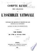 Compte rendu des séances de l'Assemblée nationale