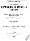 Compte rendu des séances de l'Assemblée nationale législative