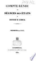 Compte-rendu des séances des États du Grand-Duché de Luxembourg