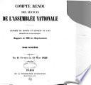 Compte rendu des séances des l'Assemblée nationale