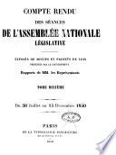 Compte rendu des séances