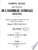 Compte rendu des séances