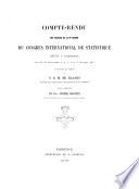 Compte-rendu des travaux de la 6. session du Congres international de statistique reuni a Florence les 29, 30 septembre, 1, 2, 3, 4 et 5 octobre 1867 publié par les ordres de De Blasiis