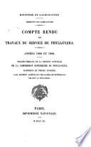 Compte rendu des travaux du service du phylloxera