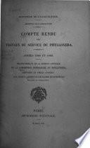 Compte Rendu des Travaux du Service du Phylloxéra