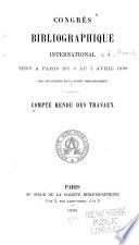 Compte rendu des travaux