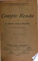 Compte rendu