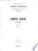 COMPTE RENU des DEBATS TOME I