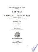 Comptes du domaine de la ville de Paris