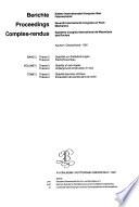 Comptes Rendu Du Congrès de la Société Internationale de Mécanique Des Roches