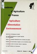 Comptes rendus de l'Académie d'agriculture de France