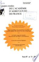 Comptes rendus de l'Académie d'agriculture de France