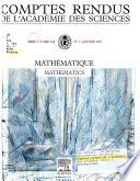 Comptes rendus de l'Académie des sciences
