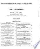 Comptes rendus de l'Académie des sciences