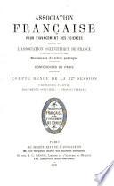Comptes-rendus de la ... session