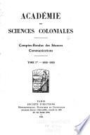 Comptes-rendus des séances, communications