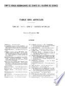 Comptes rendus des séances de l'Académie des sciences