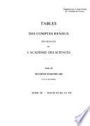 Comptes rendus des séances de l'Académie des sciences