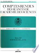 Comptes rendus des seances de l'Academie des sciences