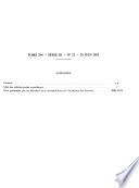 Comptes rendus des séances de l'Académie des sciences