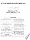 Comptes rendus des séances de l'Académie des sciences