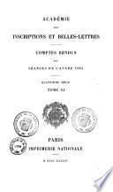 Comptes rendus des séances de l'année - Académie des inscriptions et belles-lettres