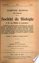 Comptes rendus des séances de la Société de biologie et de ses filiales