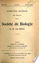 Comptes rendus des séances de la Société de biologie et de ses filiales