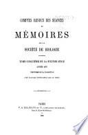 Comptes rendus des séances et mémoires de la Société de biologie