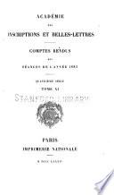 Comptes rendus des séances