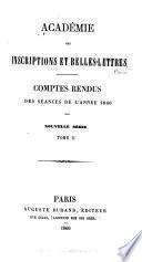 Comptes rendus des séances