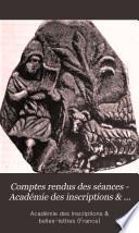 Comptes rendus des séances