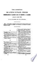 Comptes rendus des séances