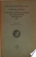 Comptes Rendus Du Cogres International