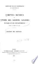 Comptes rendus du Congrès des sociétés savantes de Paris et des départements