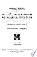 Comptes rendus du Congrès international de physique nucléaire