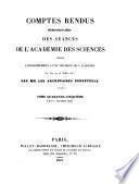 Comptes rendus hebdomadaires des séances de l'Académie des sciences de Paris