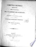 Comptes rendus hebdomadaires des séances de l'Académie des Sciences